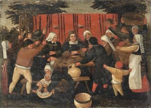 Le Repas De Noce by Marten van Cleve the Elder