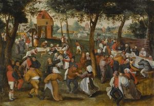 An Outdoor Wedding Dance by Marten van Cleve the Elder