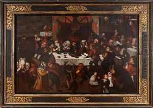 Un Banquete by Marten van Cleve the Elder