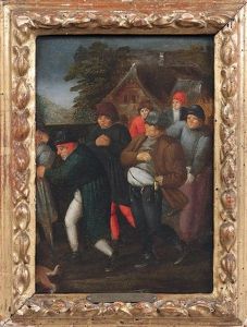 Assemblee De Paysans by Marten van Cleve the Elder