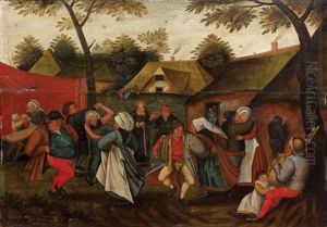 La Danse De La Mariee by Marten van Cleve the Elder