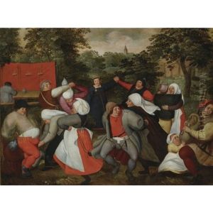 The Wedding Dance by Marten van Cleve the Elder