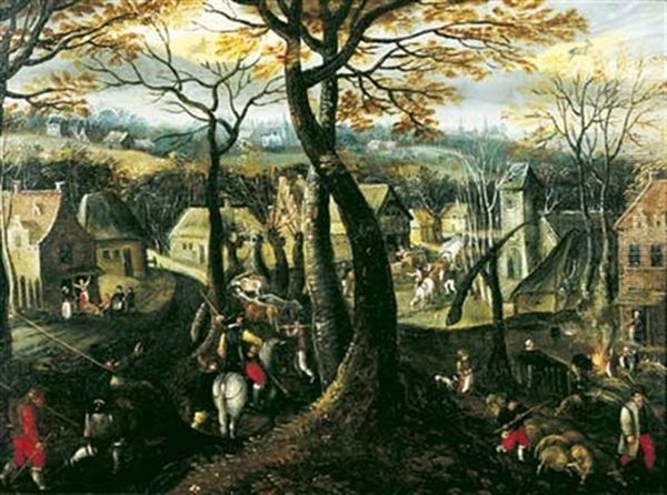 Allegorie Des Mois De Decembre Et Janvier - view 1