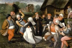 The Wedding Dance by Marten van Cleve the Elder