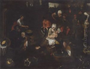 The Formal Visit by Marten van Cleve the Elder