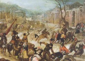 Massacre Of The Innocents by Marten van Cleve the Elder