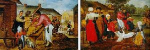 Les Quatres Saisons by Marten van Cleve the Elder