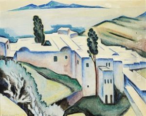 Kustvy Fran Sidi Bou Said Utanfor Tunis