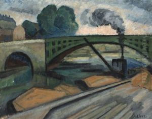 Stadsvy Med St. Eriksbron by Agnes Cleve