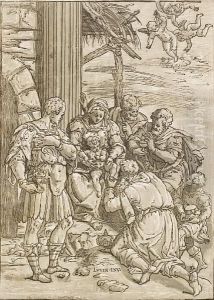Adoration Of The Magi by Andrea Andreani