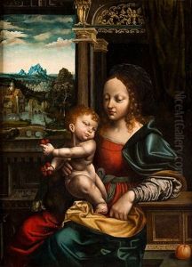Virgen Con El Nino by Cornelis van Cleve