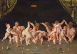 Ein Kinderreigen by Cornelis van Cleve