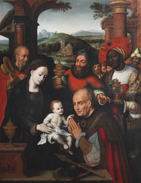 The Adoration Of The Magi by Cornelis van Cleve