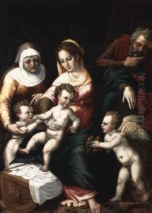La Sainte Famille by Cornelis van Cleve