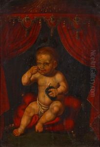 The Christ Child Eating Grapes by Joos Van Cleve