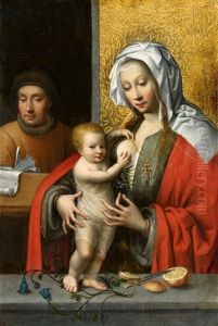 Die Heilige Familie by Joos Van Cleve