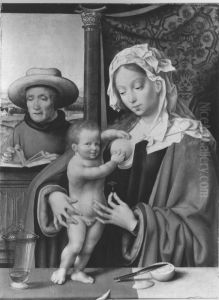 Holy Family by Joos Van Cleve