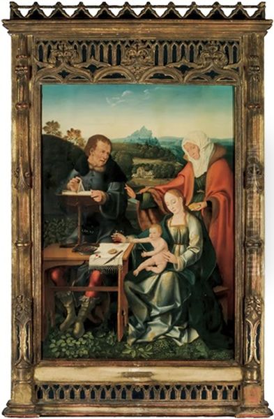 Virgin And Child, Saint Joseph And Sainte Anne In A Landscape - view 1