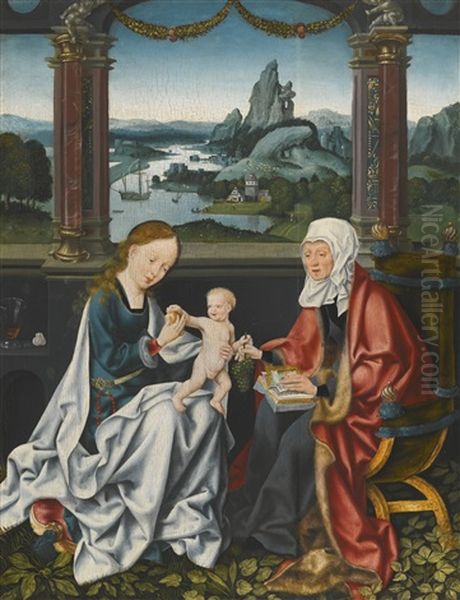 The Virgin And Child With Saint Anne Before A Landscape - view 1