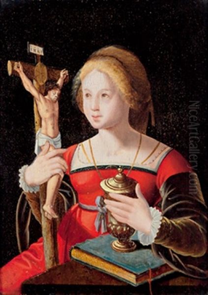Die Magdalena Mit Kreuz Und Salbgefas - view 1