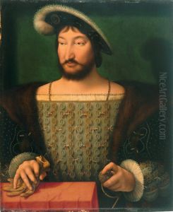 Portrait Of Francois I, King Of France by Joos Van Cleve