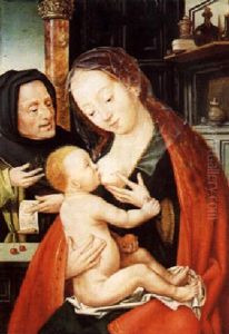 Die Heilige Familie by Joos Van Cleve