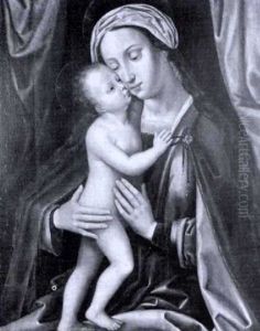 Maria Och Jesusbarnet by Joos Van Cleve