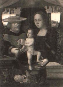 The Holy Family by Joos van der Beke Cleve