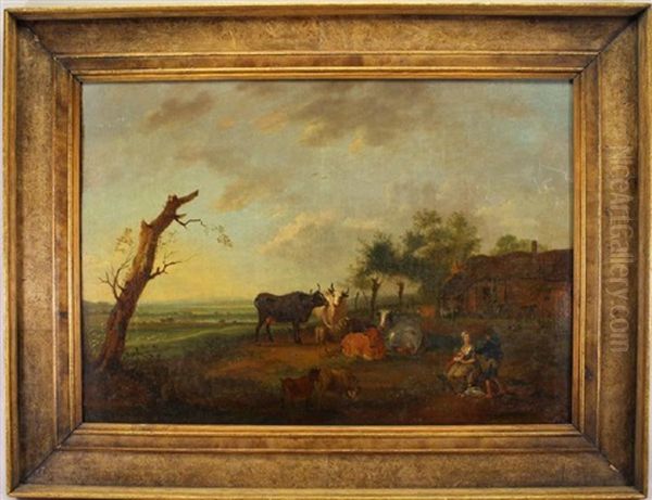 Cattle Outside Of Farmstead - view 1