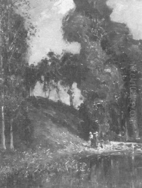 Figures By A River - view 1
