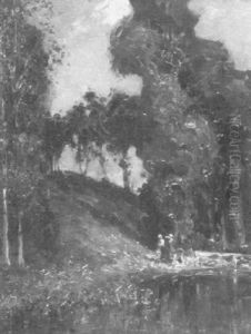 Figures By A River by Henry Charles Clifford
