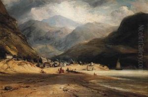 A Highland Village by Alfred Clint