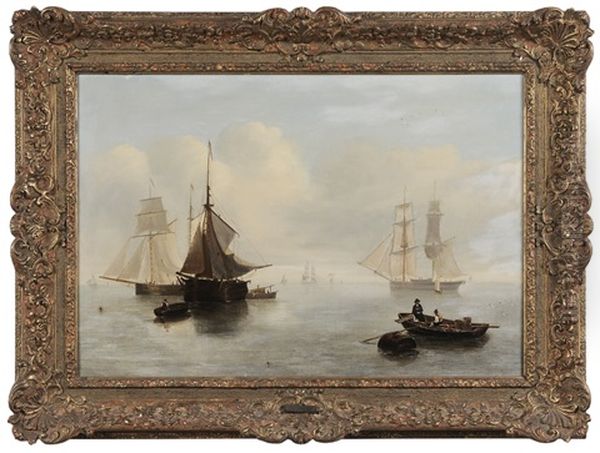 Moored Fishing Vessels In A Harbor - view 1
