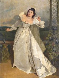 Miss Phillis Glover As Beatrice In Much Ado About Nothing