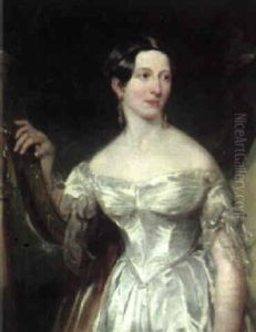 Portrait Of Marguerite, Countess Of Blessington (1789-1849) by George Clint