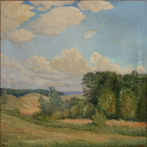Forest Scene,presumably From Boserup by Knud Andreasen