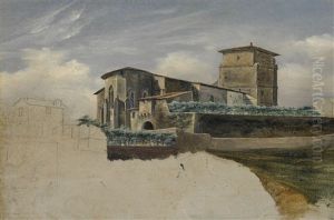 Landscape With A View Of A Church by Francois Gilles Joseph Closson