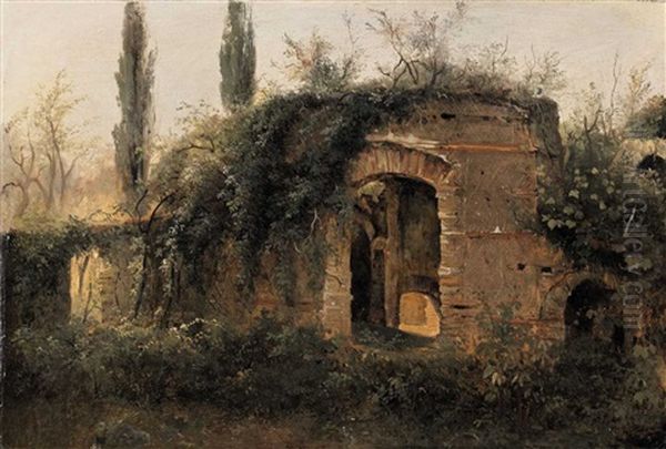 Roman Ruins In The Campagna Romana - view 1