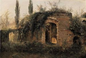 Roman Ruins In The Campagna Romana by Francois Gilles Joseph Closson