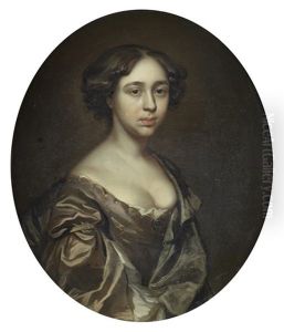 Portrait Of A Gentleman, In A Brown Brocade Mantle And A White Lace Jabot; And Portrait Of A Lady, In A Purple Silk Dress (2 Works)