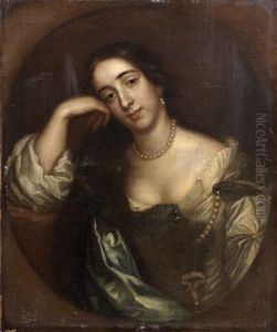 Portrait De Jeune Femme Pensive by John Closterman