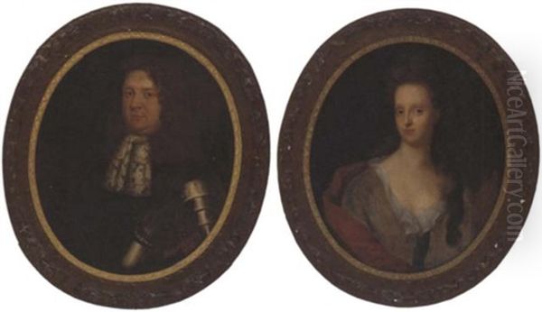 Portrait Of Major Ashley In A Breast Plate And Lace Collar - view 1
