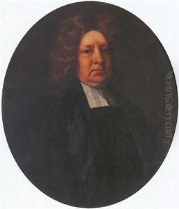 Portrait Of A Gentleman Wearing Clerical Robes by John Baptist Closterman