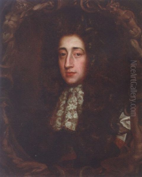 Portrait Of A Gentleman, In A Dark Coat With Lace Jabot - view 1