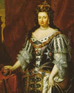 Portrait Of Anne Of Austria by John Baptist Closterman