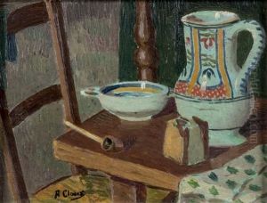 Nature Morte A La Pipe by Albert Clouard