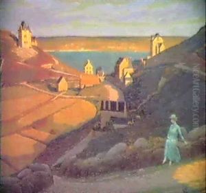 Jeune Femme Contemplant La Mer A Ar-golo Jeune Femme Contemplant La Mer A Ar-golo