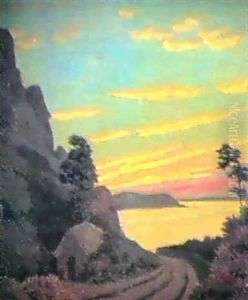 Chemin Et Crepuscule, Mer Jaune Chemin Et Crepuscule, Mer Jaune