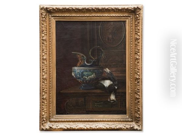 Hunting Still Life With Jug And Pheasant - view 1