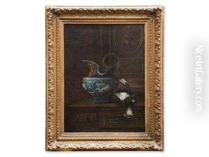 Hunting Still Life With Jug And Pheasant by Felix Clouet